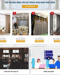 Mẫu website Rèm cửa